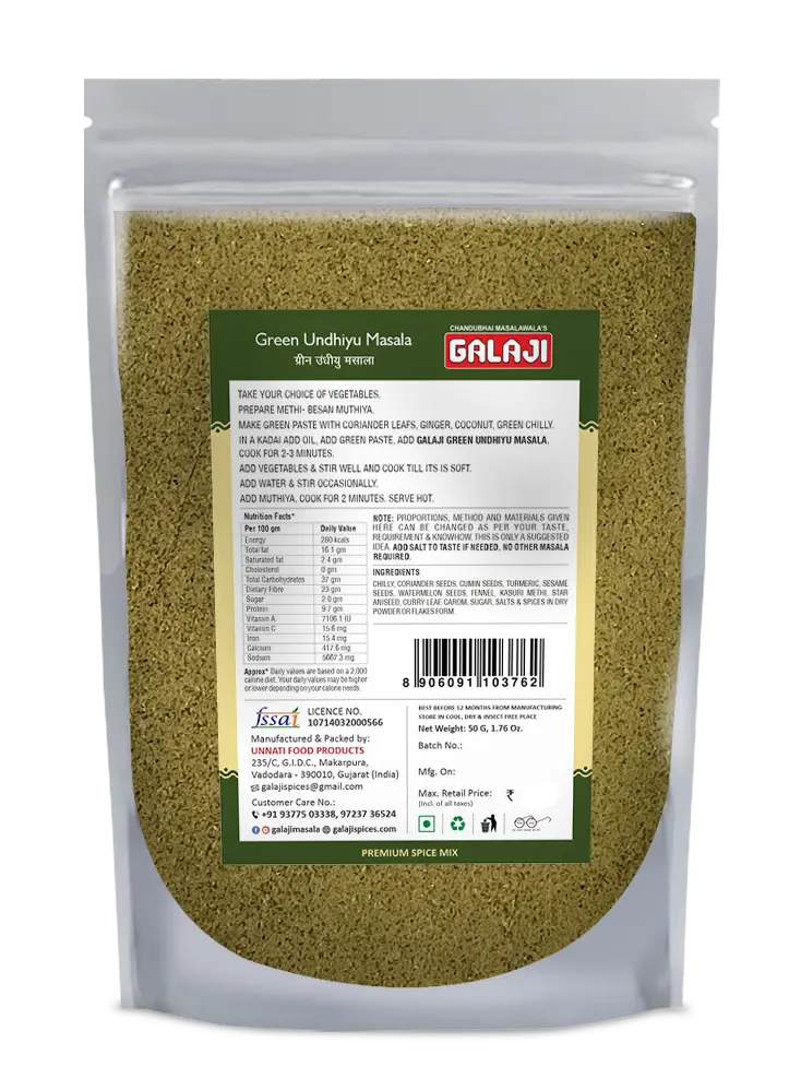Green Undhiyu Masala