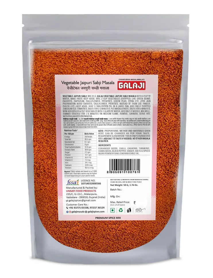 Vegetable Jaipuri Sabji Masala