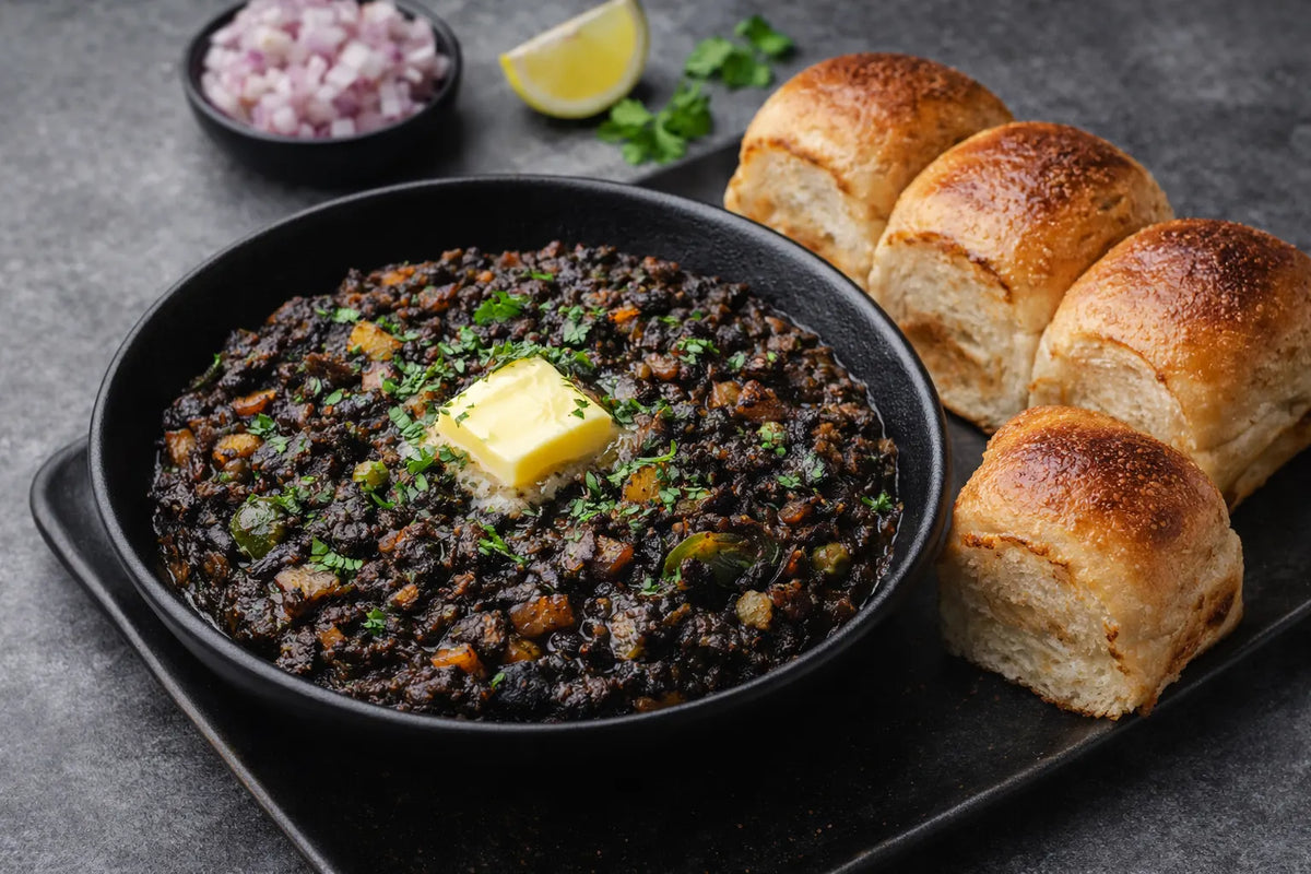 How to Prepare Black Bhaji Pav
