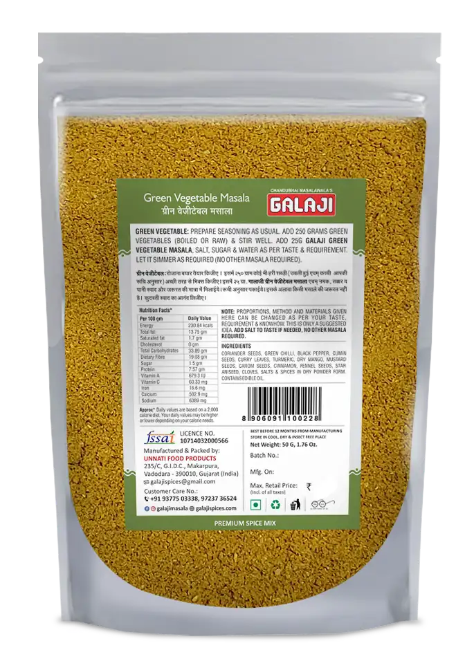 Green Vegetable Masala