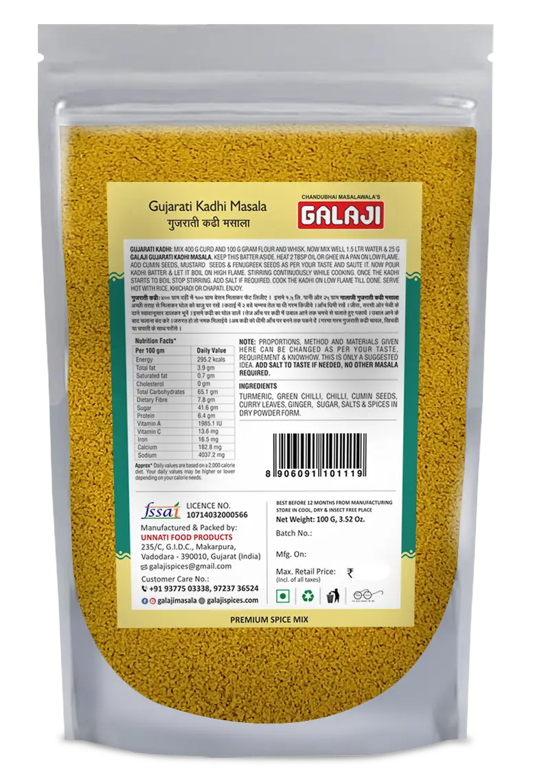 Gujarati Kadhi Masala
