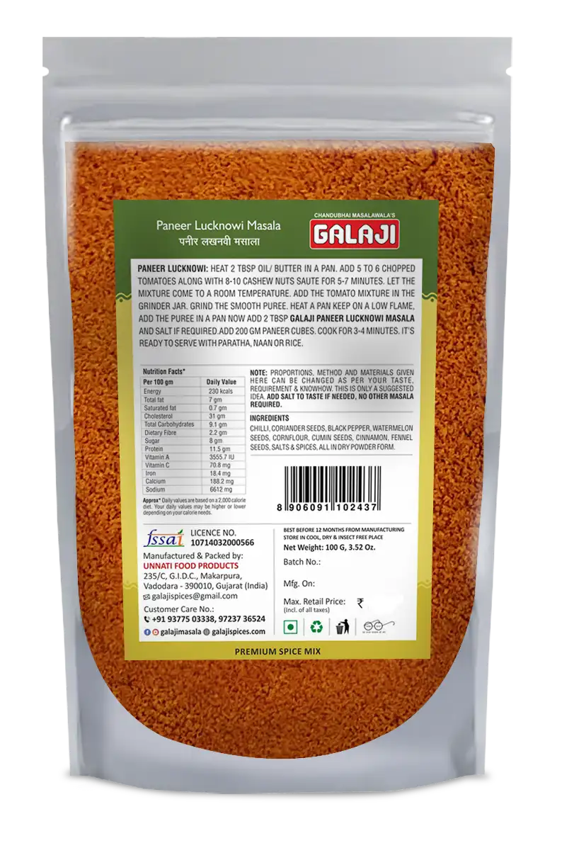 Paneer Lucknowi Masala